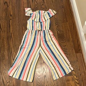 Butter Colorful Striped Kids Romper